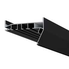 Профиль ПК 12 черный (3-х рядная Гардина)