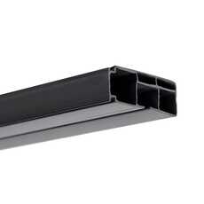 350 карниз 1-рядная цв.черный