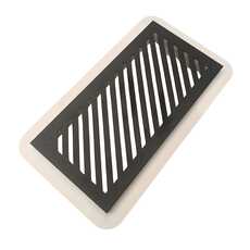 Магнитная вентрешетка прямоугольная черная 200*100