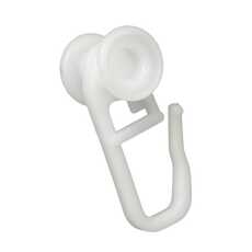 Крючки для гардин/карнизов (50 шт) белые