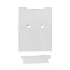 Комплект торцевых заглушек для профиля КП-04 белый