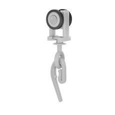 Бегунок-ролик для гардины Р70, крючок-улитка цвет белый 50шт/уп