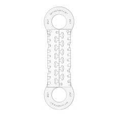 Обвод трубы с замком  Ǿ27 мм прозрачный