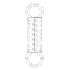 Обвод трубы с замком  Ǿ32/36 мм прозрачный