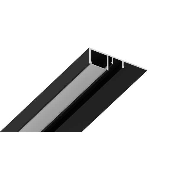 Профиль Kraab MADERNO вставка в конструкционный профиль для вертикальной подсветки черный 2,0 м