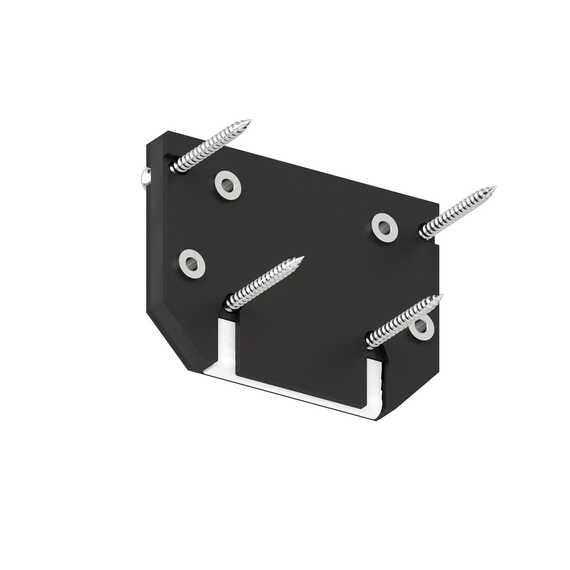 Торцевая заглушка для световой линии SLOTT CANYON черная