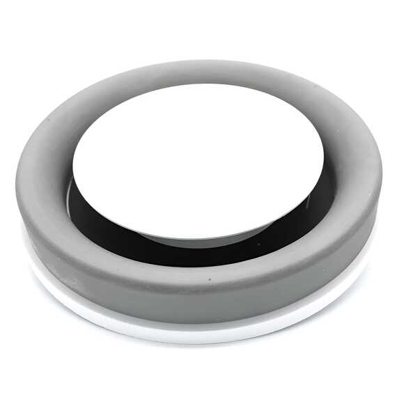 Теневой радиусный диффузор (паз стыковки D100/125/150)