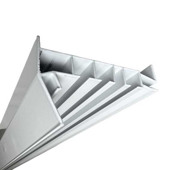 Профиль ПК 12 белый, облегченный (3-х рядная Гардина)