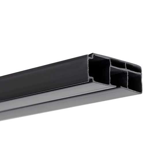 300 карниз 1-рядная цв.черный