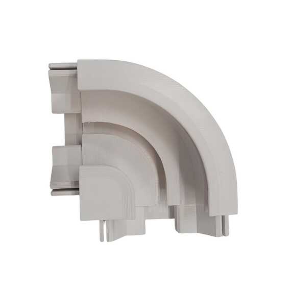 Поворот АМ1 90гр. белый