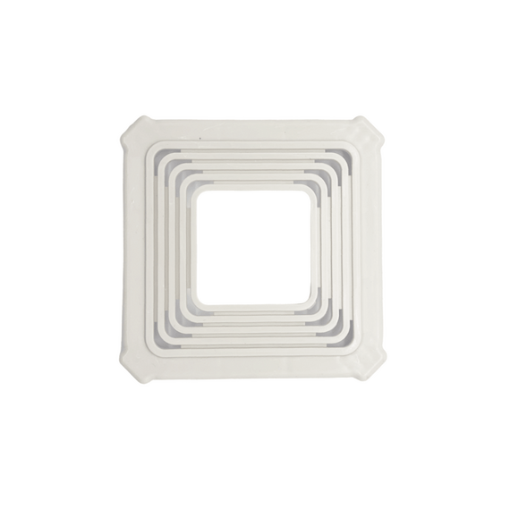 Платформа универсальная квадратная 90*100 мм белая.