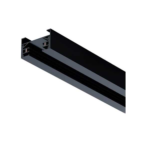 Шинопровод встраиваемый черный 3м