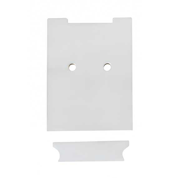 Комплект торцевых заглушек для профиля КП-04 белый