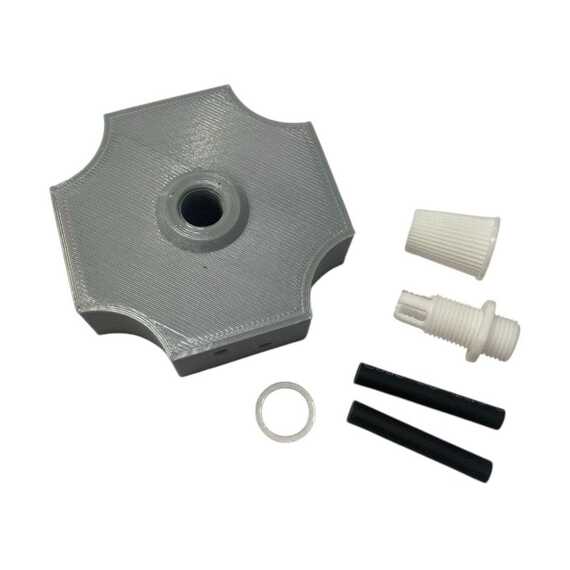 Точечное крепление для подвесных светильников и люстр белое