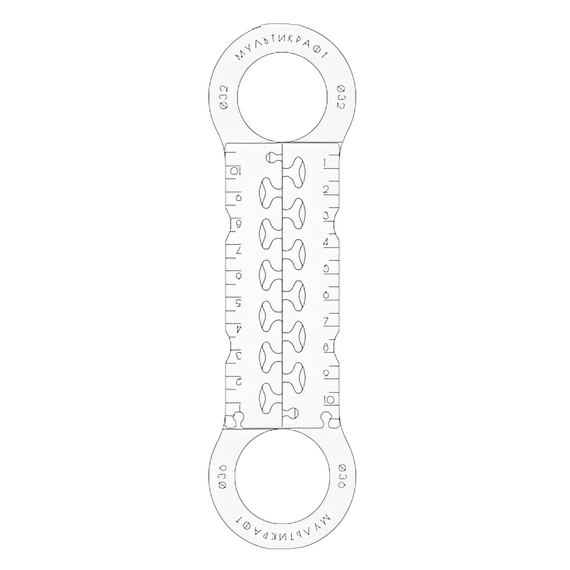 Обвод трубы с замком  Ǿ32/36 мм прозрачный